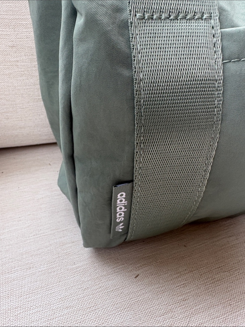 adidas Trefoil Mini Duffel Crossbody Bag in Silver Green - Picture 6 of 16